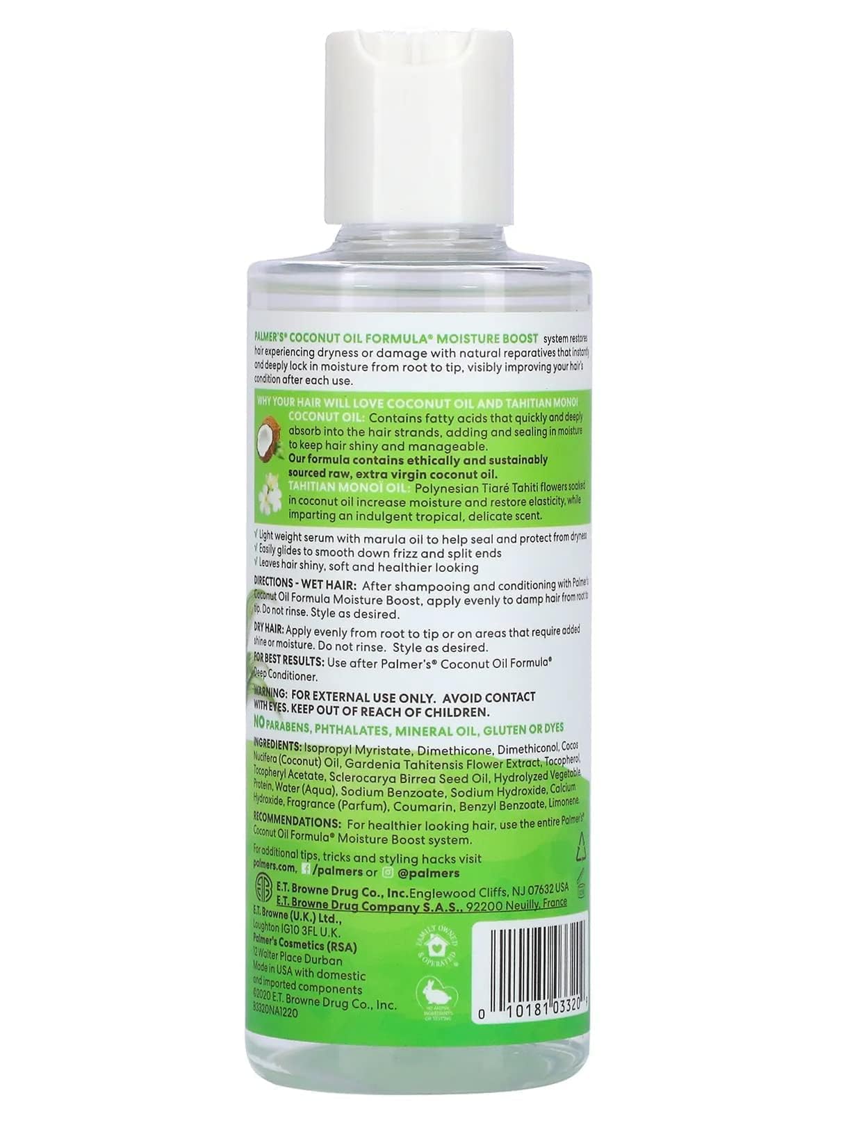 Palmer's Coconut Oil Formula Hair Polisher Serum, 6 oz.