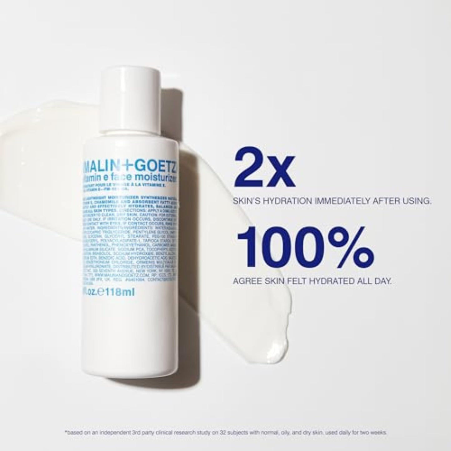 MALIN+GOETZ Women's Vitamin E Face Moisturizer, 4.0 Ounce