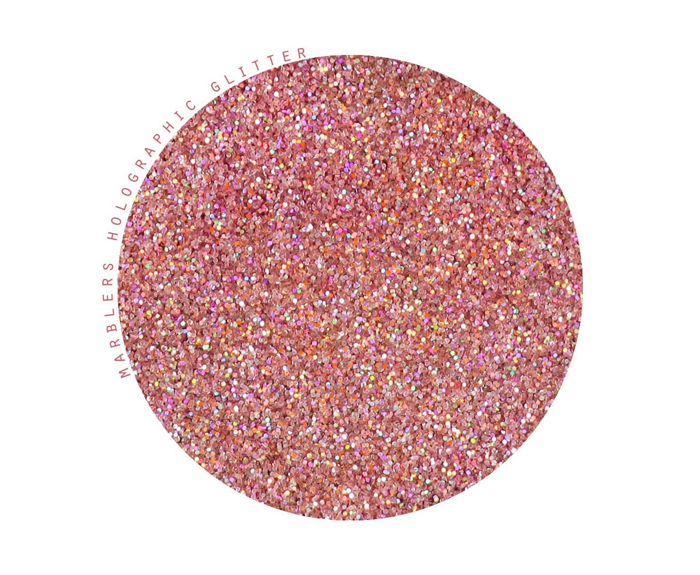 MARBLERS Holographic Glitter [Holo Pink Rose] 1.5oz (42g) | Fine | Non-Toxic, Vegan, Cruelty-Free | Face, Body, Eyeshadow, Hair, Festival, Party