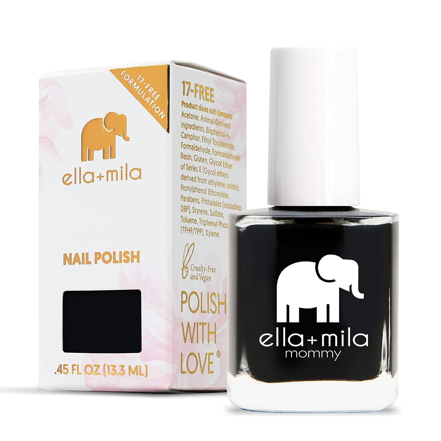 ella+mila Professional Quick Dry Long-Lasting & Chip-Resistant Nail Polish - Mommy Collection Lights Out - 0.45 fl oz Beauty & Personal Care ella+mila