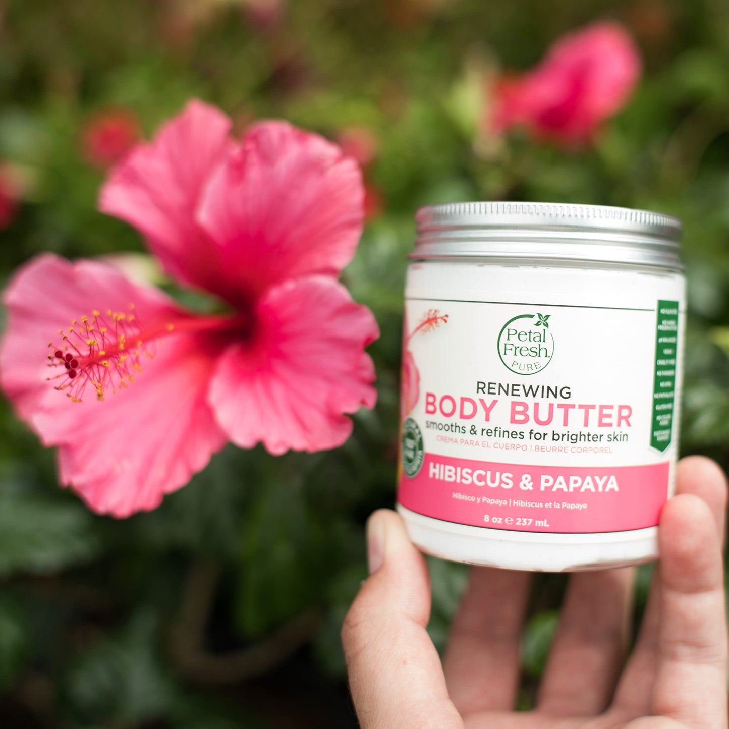 Petal Fresh Body Butter, Hibiscus/Papaya, 8 Ounce