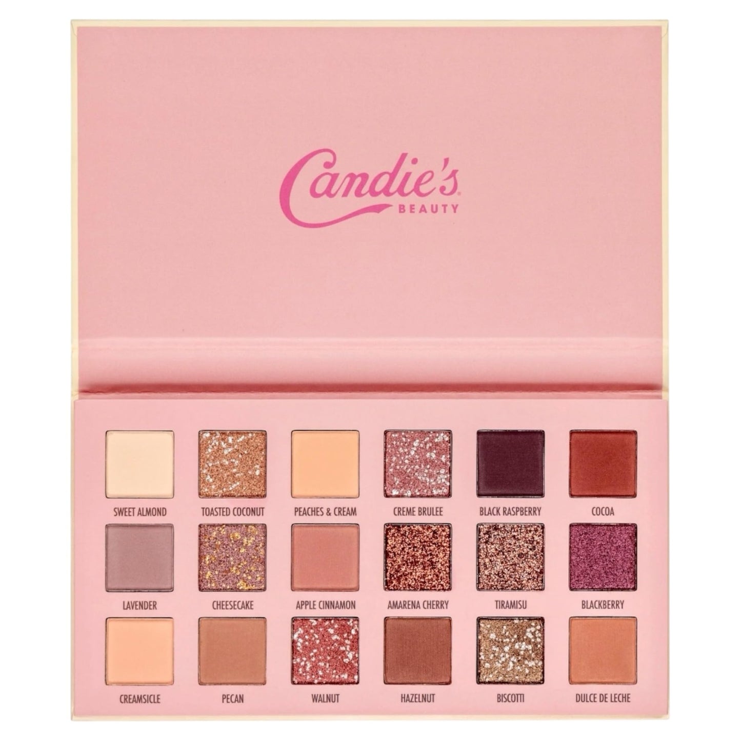 Candie's Parlor Gelato 18-Shade Eye Shadow Makeup Palette - Indulge in a Rich Spectrum of Italian-Inspired Hues