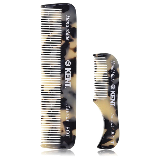 Kent FOT TW - 81T TW Beard Comb Set Pocket for Men - Pocket Combs Kit for Men for Travel and Home, Mustache Comb for Mens, Mini Beard Set for Mens Beauty and Personal Care KENT