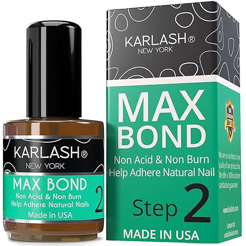Karlash Professional Made in USA Natural Nail Prep Dehydrate & Bond Primer, Nail Bonding, Superior Bonding Primer for Acrylic Powder and Gel Nail