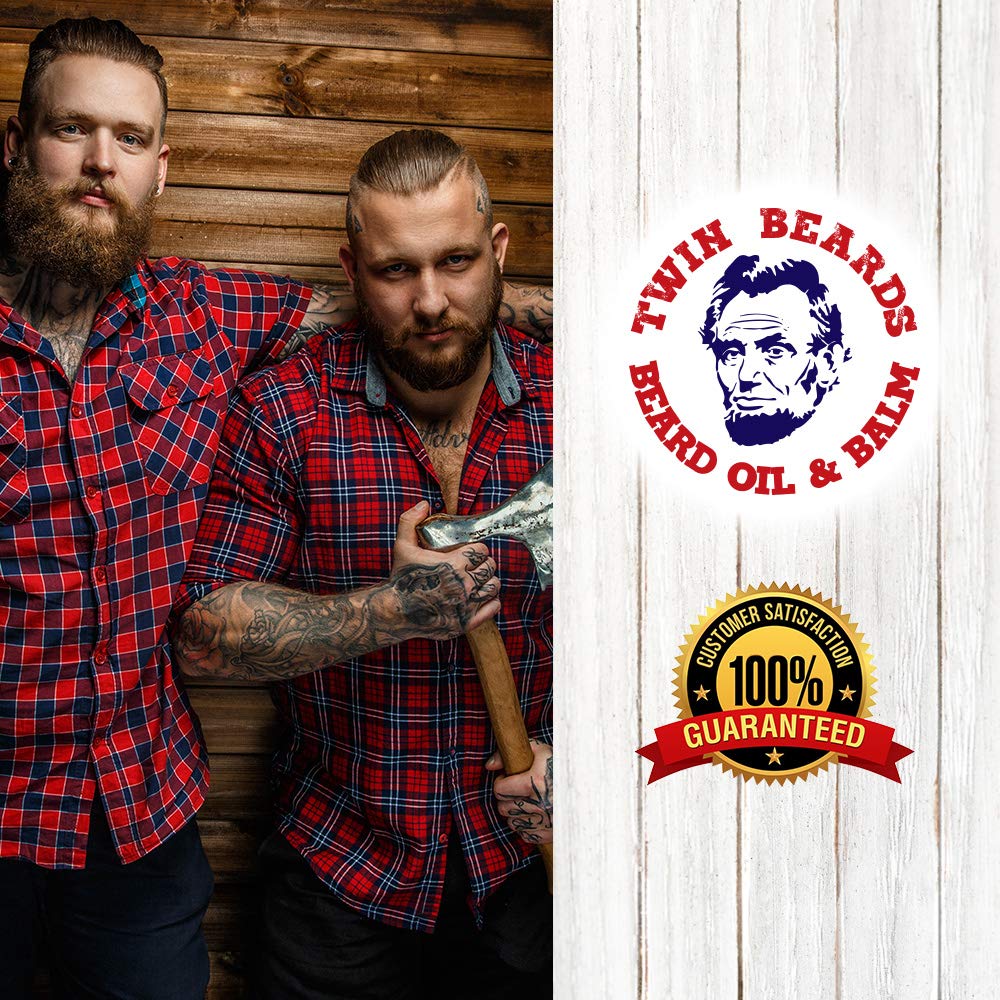 Twin Beards Sandalwood Beard Oil for Men | Beard Conditioner for Men | Essential Beard Care | Beard Softener for Men during Beard Growth | Beard