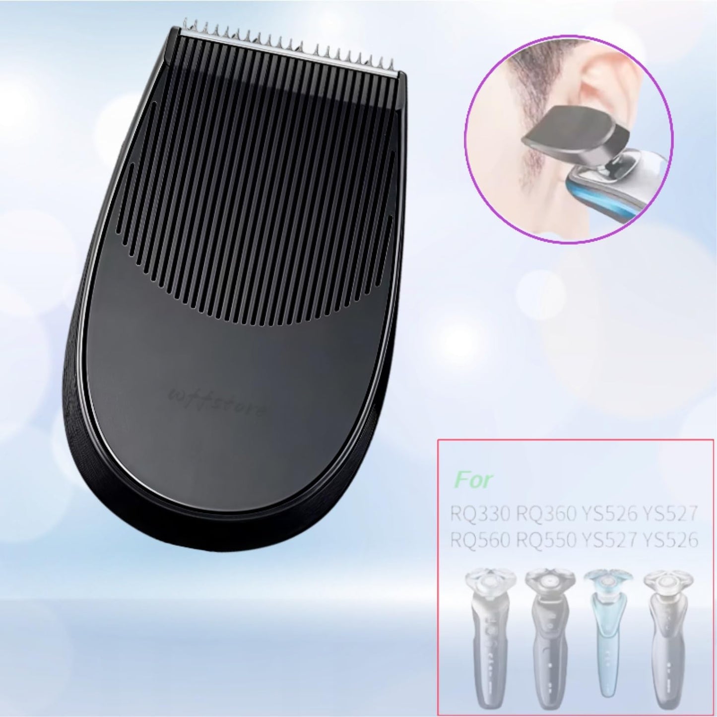Razor Accessory Trimmer - Compatible for Philips S8880 S8950 S8960 S8980 S9011 S9021 S9031 S9041 S9051 S9071 S9090 S9091 S9111 S9112(Black x1pcs) Beauty and Personal Care Orfdcnhlkc