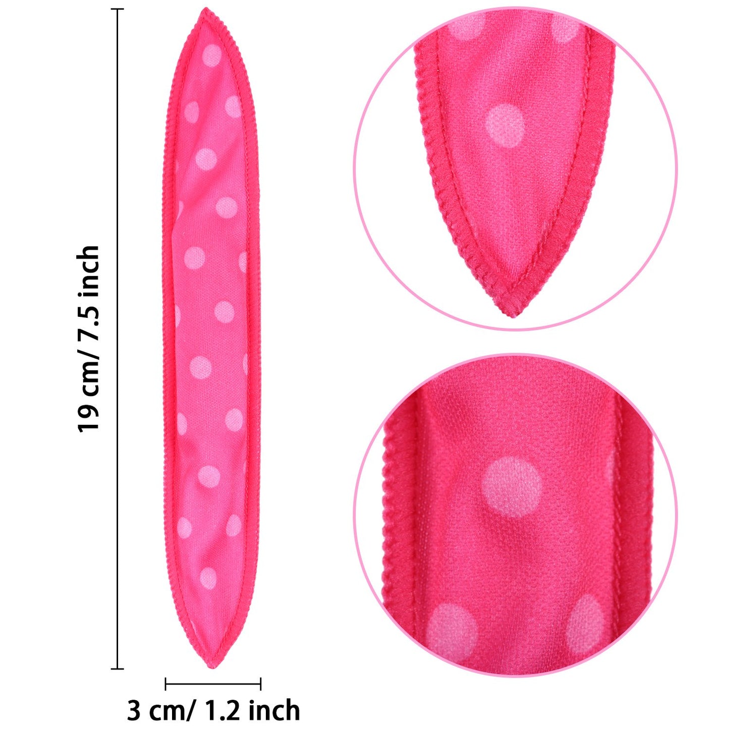 Bememo 40 Pieces Soft Curlers Hair Rollers Overnight Heatless Pillow Rollers for Hair Satin Sponge Curlers to Sleep in No Heat for Long Short Styling