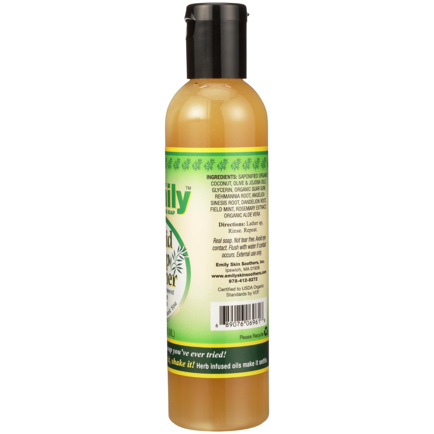 Emily, Soap Liquid Soother Organic, 8 Fl Oz