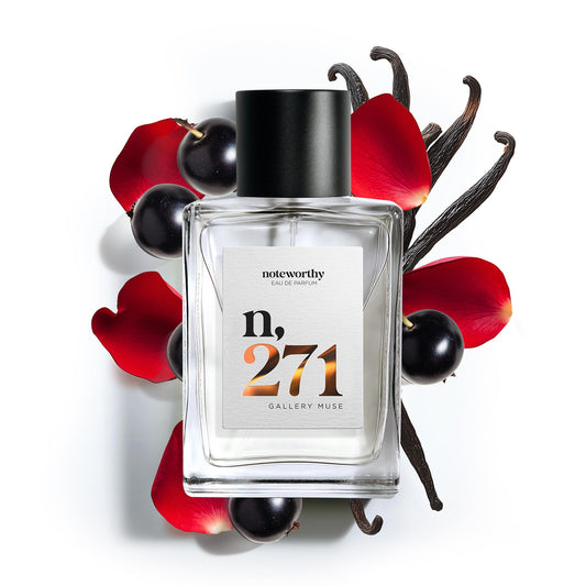 Noteworthy n,271 Gallery Muse Eau De Parfum - Black Currant, Rose, Vanilla | Sophisticated, Warm Fragrance for Any Occasion | Long-Lasting Unisex Beauty & Personal Care Noteworthy