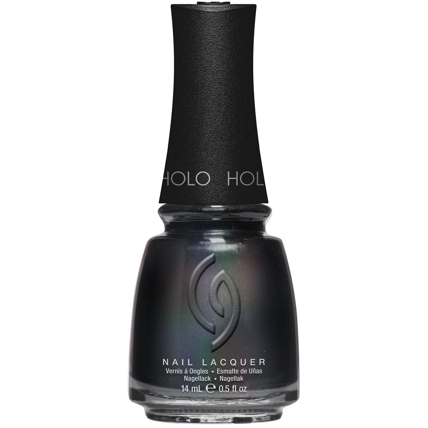 China Glaze CG Nail Lacquer Shadow Banned - Holographic Black Nail Polish, Quick Dry Iridescent Shift, High-Gloss Finish for Salon Quality DIY Beauty & Personal Care China Glaze