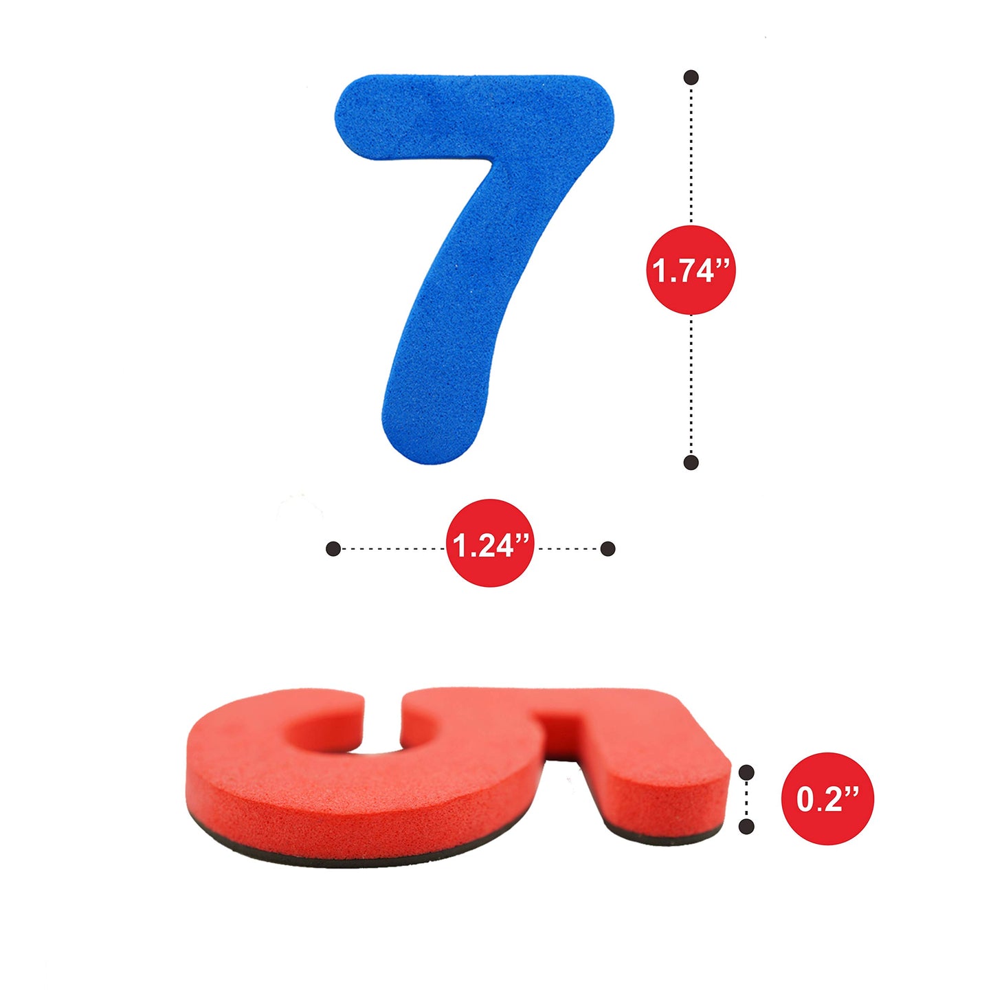 SpriteGru 102pcs Magnetic Numbers for Basic Math Mathematics Education