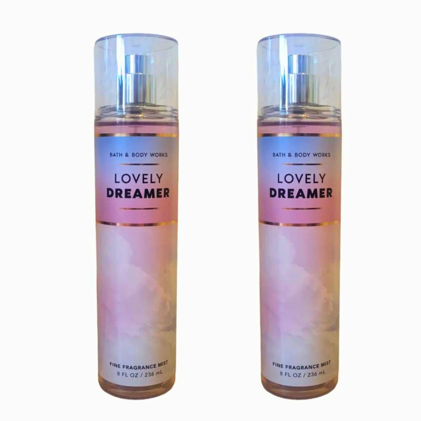 Bath & Body Works Fine Fragrance Mist, Set of 2 Bottles, 8oz Per Bottle (Lovely Dreamer)