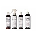 DandyMen Men’s Shower Set - Shampoo, Conditioner, Body Wash & Shower Oil - Cleansing & Moisturizing Grooming Kit for Hair & Skin (Obsidian Cardamom)