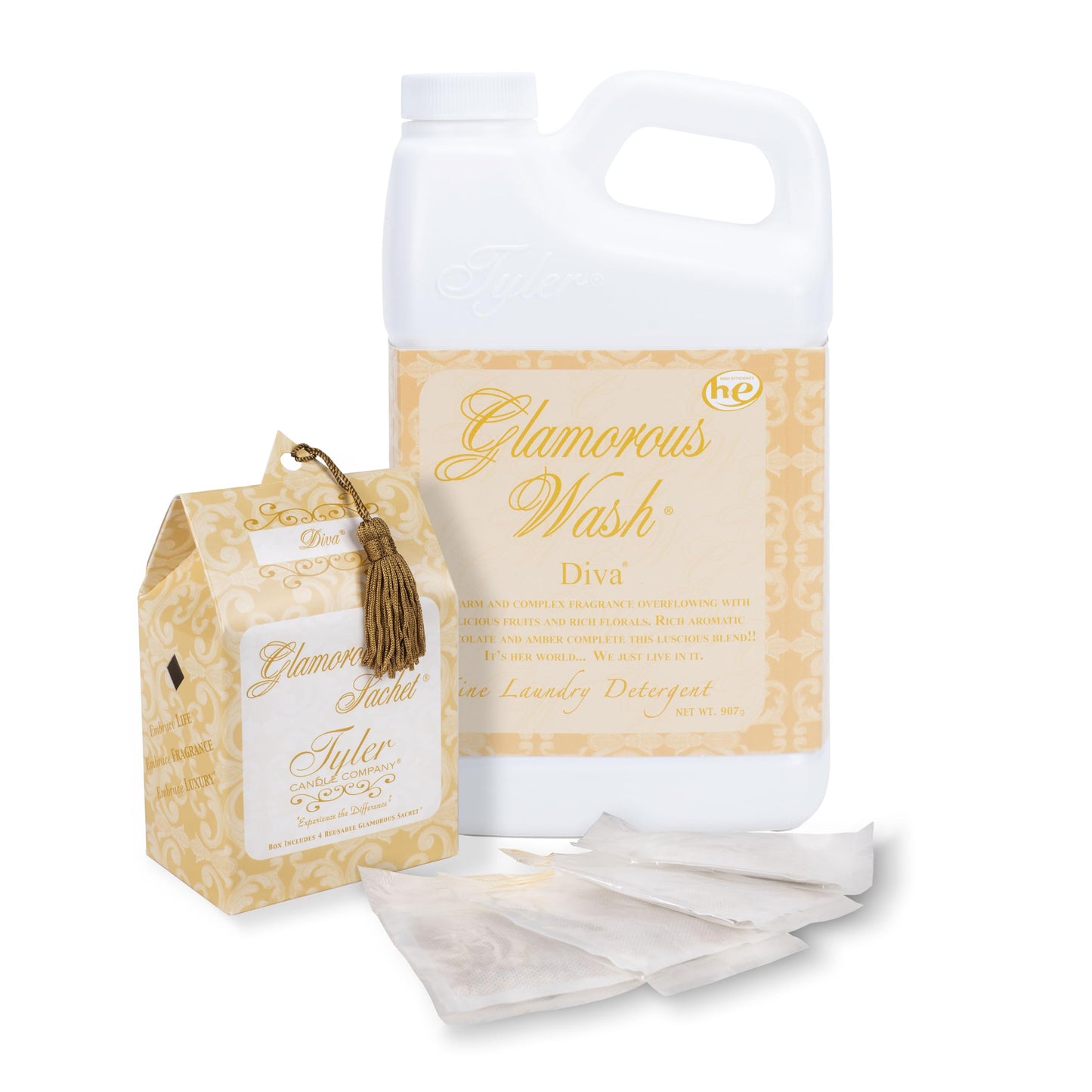 Tyler Glamorous Wash, Diva, (64 Fl Oz (w/Sachets)) Beauty & Personal Care Tyler