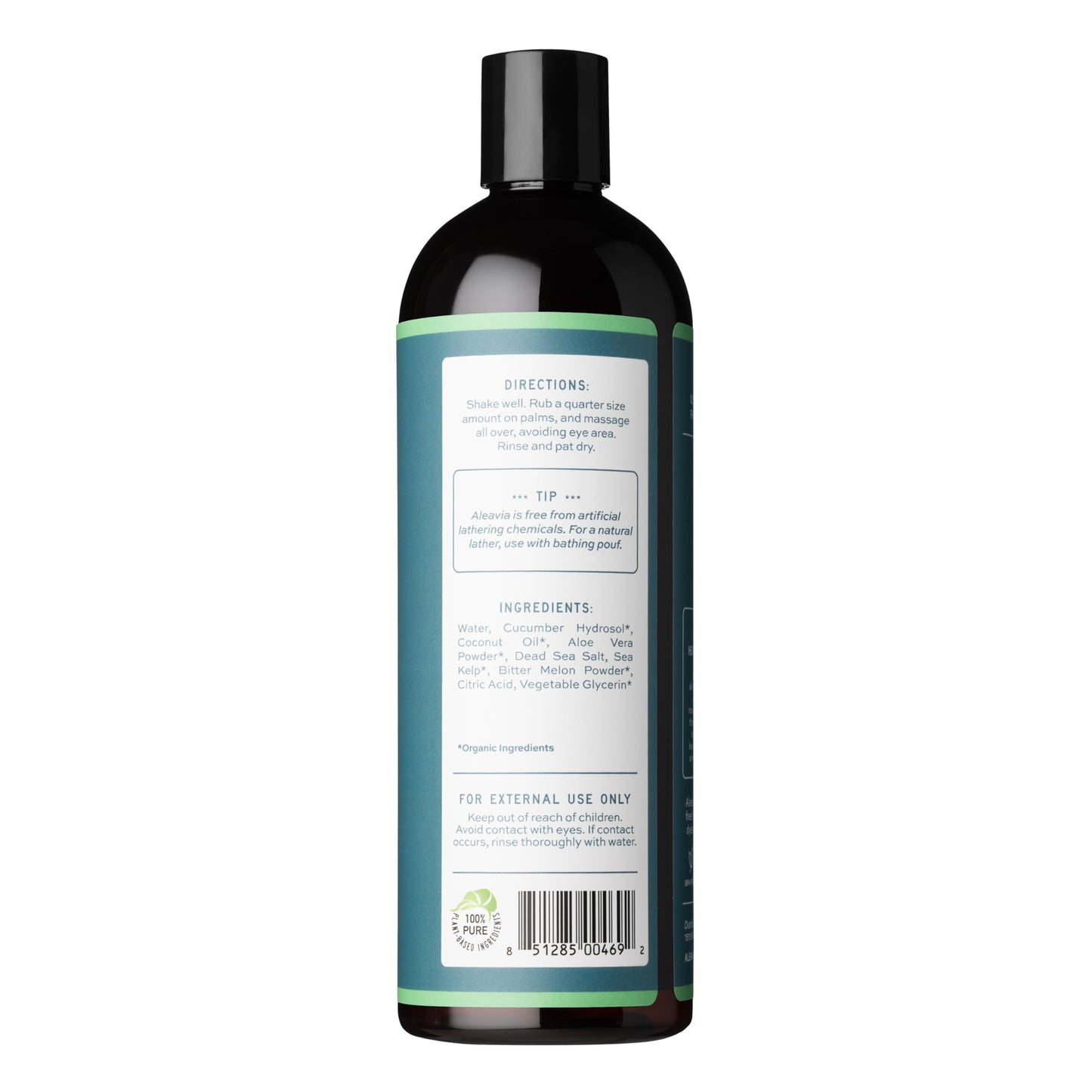 Aleavia Body Cleanse - Organic & All-Natural Prebiotic Body Wash with Organic Cucumber and Bitter Melon - Nourish Your Skin Microbiome - 16 Oz Beauty & Personal Care Aleavia