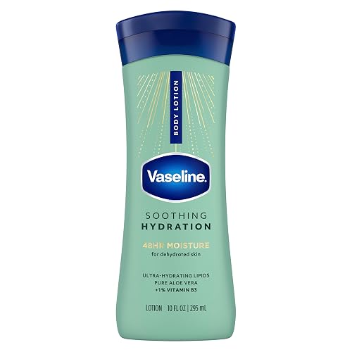 Vaseline Intensive Care Hand and Body Lotion For Dehydrated Skin Soothing Hydration Dry Skin Lotion with Aloe Vera Extract & Ultra-Hydrating Lipids 10