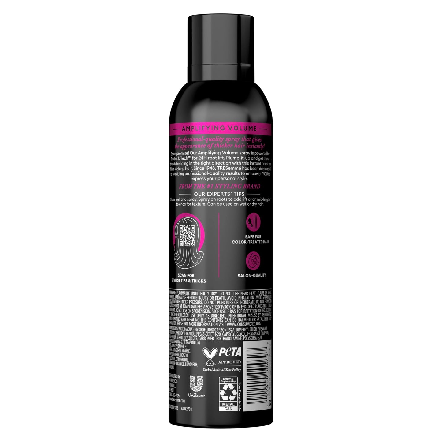 TRESemme Hair Spray, Volume Spray (Pack of 2), 6.8 Oz each, Finishing Hair Thickening Products for Women, Volumizing Hair Products for Thicker, Fuller