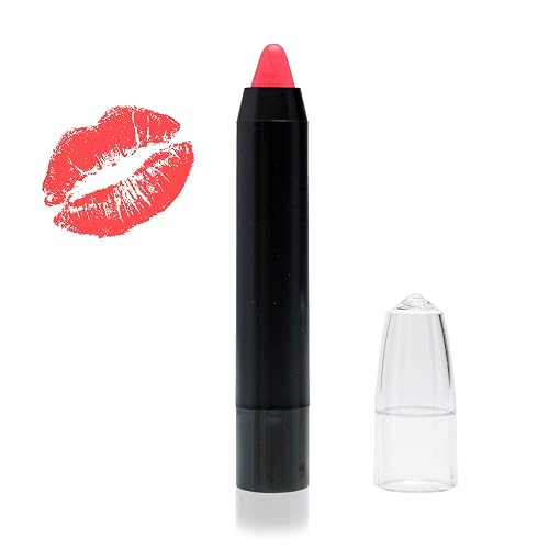 Natural Lipstick Crayon Pencil for Women High Pigment Tints, Cruelty Free, Organic Lipstick Made in USA, Safe, Nontoxic Lip Care Cosmetics (Coral)