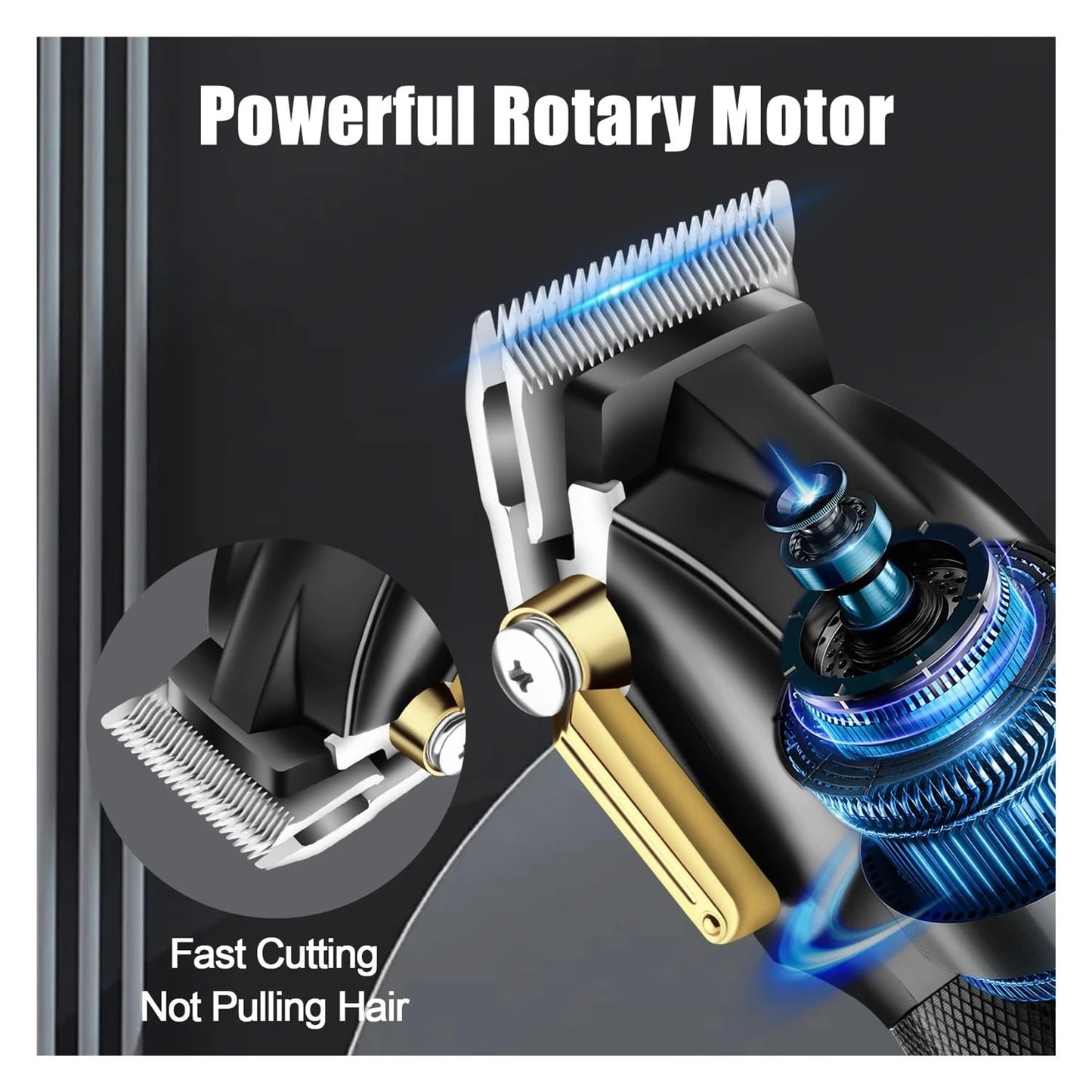 EWKYLSEM Razors HIENA Men's Premium Haircut Kit,USB Charging with LCD Display Powerful Electric Hair Clipper Essential for The Elegant Gentleman(3pcs Beauty and Personal Care EWKYLSEM