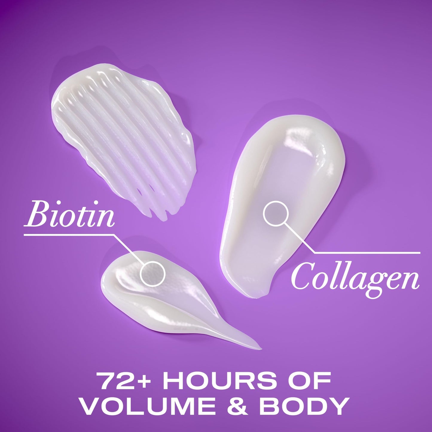 OGX Thick & Full + Biotin & Collagen Volumizing Conditioner, Nutrient-Infused Conditioner with Vitamin B7 Biotin Gives Hair Volume & Body for 72+