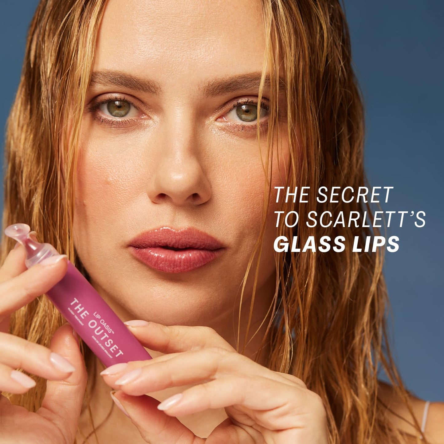 The Outset Lip Oasis Hydrating Lip Balm, Glossy Moisturizing Lip Treatment for Dry, Sensitive Lips, Clean, Vegan & Gluten-Free, Sheer Tint Mirage, 0.3