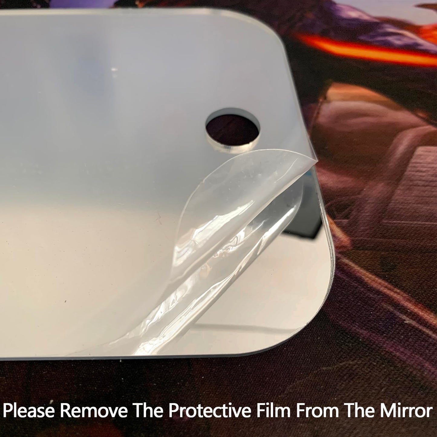 NKJVE Shatterproof Shower Mirror fogless for Shaving Mirror (Larger,11"x8") Small Wall Hanging Camp Vanity Mirror,Unbreakable Makeup Travel Camping