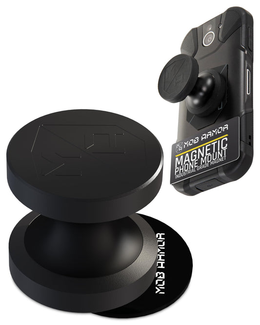 Mob Armor MobNetic Go Magnetic Phone Car Holder with Metal Plate - Strong Magnetic Base, Aircraft Grade Aluminum, Car Dashboard & Metal Surface…