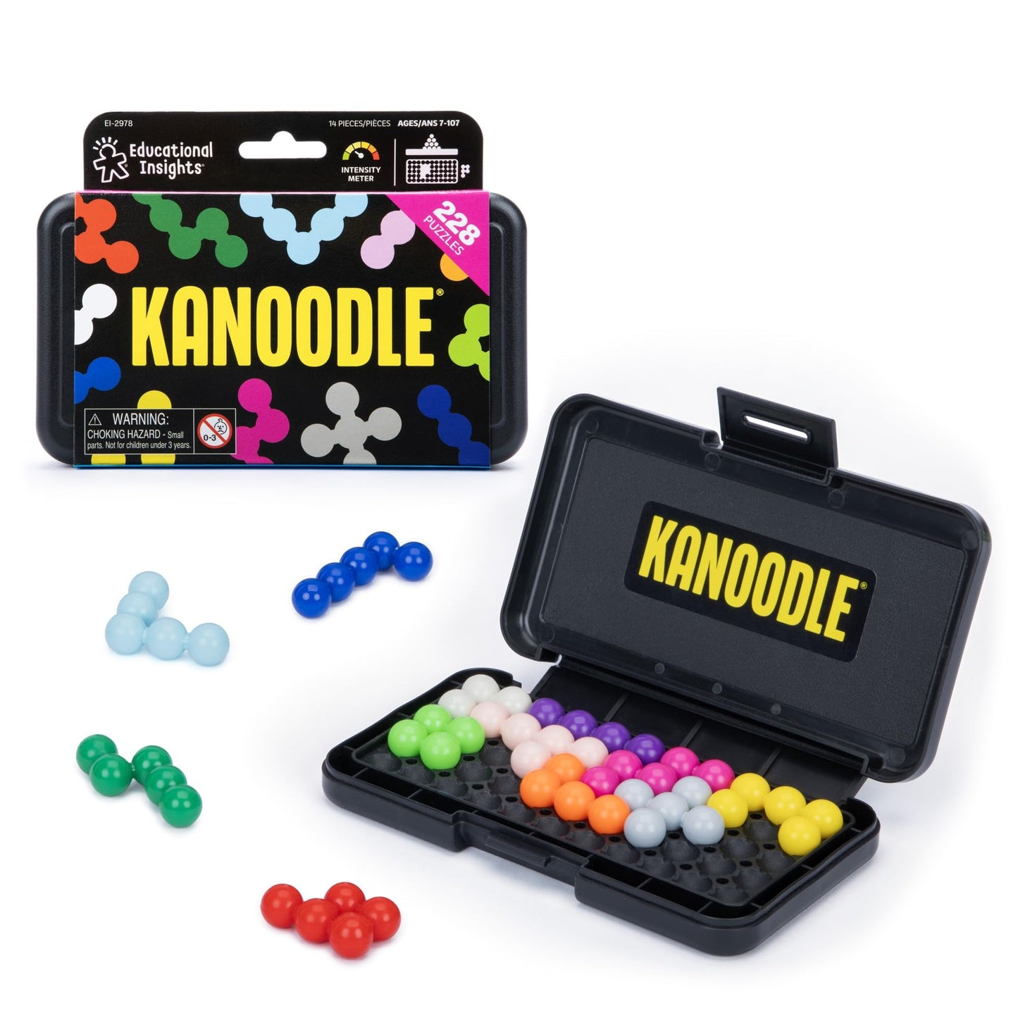 Educational Insights Kanoodle 3D Brain Teaser Puzzle Game, Featuring 200 Challenges, Easter Basket Stuffers for Kids, Gift for Ages 7+