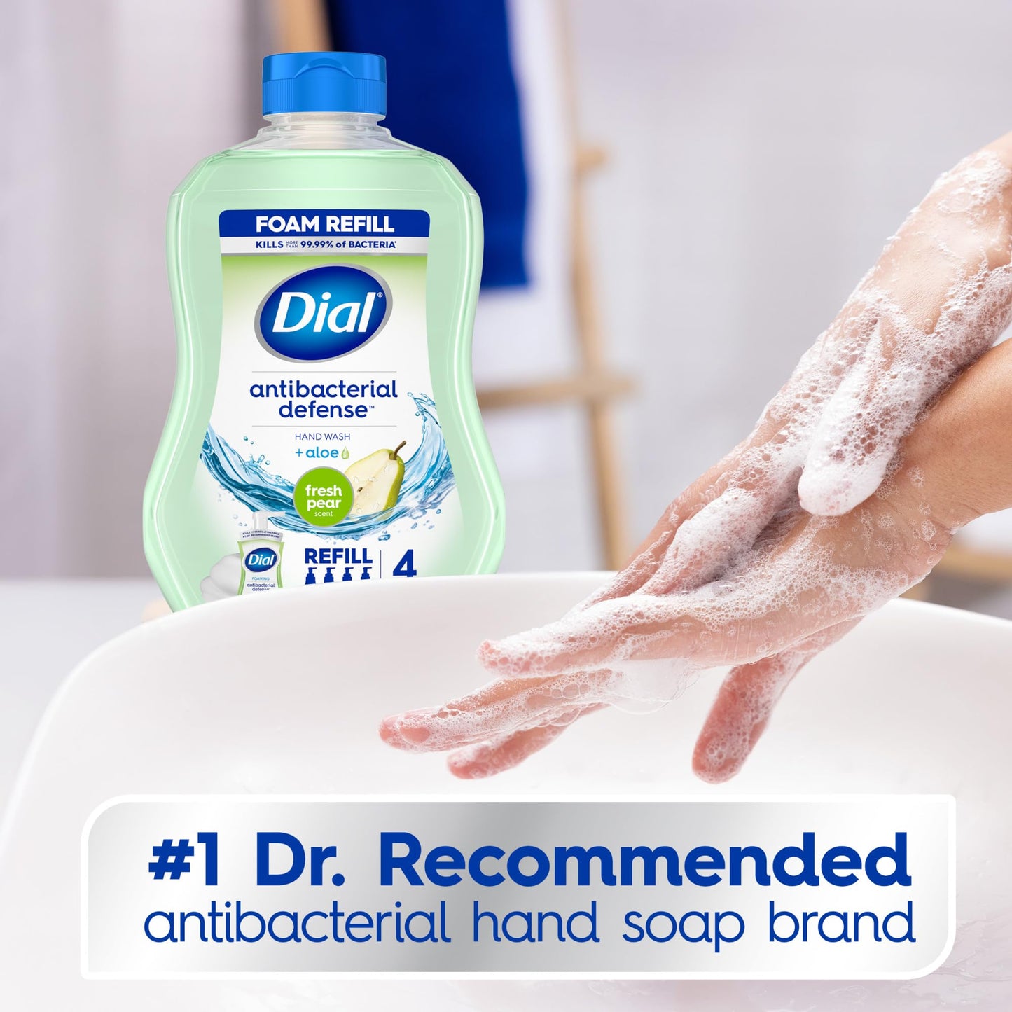 Dial Complete Antibacterial Foaming Hand Soap Refill, Fresh Pear, 30oz Beauty & Personal Care Dial
