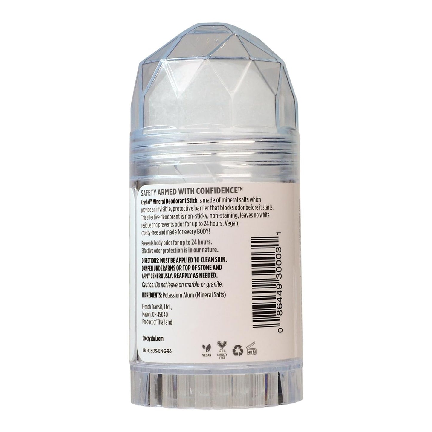 Crystal Mineral Deodorant Stick, Unscented 4.25 oz (Pack of 3) Beauty and Personal Care Crystal Essence