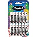 ChapStick Bulk Lip Balm, Candy Cane Packs (12 Sticks) - Fresh & Minty Lip Moisturizer, Stocking Stuffer, 0.15 Oz Ea