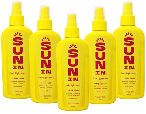 Sun-In Hair Lightener Spray Lemon Fresh 4.70 oz (Pack of 5)