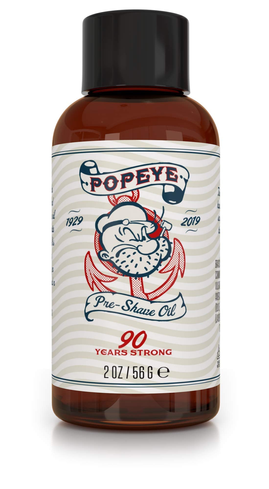 Popeye Shaving Co All-Natural Pre-Shave Oil for Men, Shaving Oil with Hydrating Protection Ideal for Sensitive Skin, Made in USA, Sandalwood Scent, 2 Beauty and Personal Care Razor MD