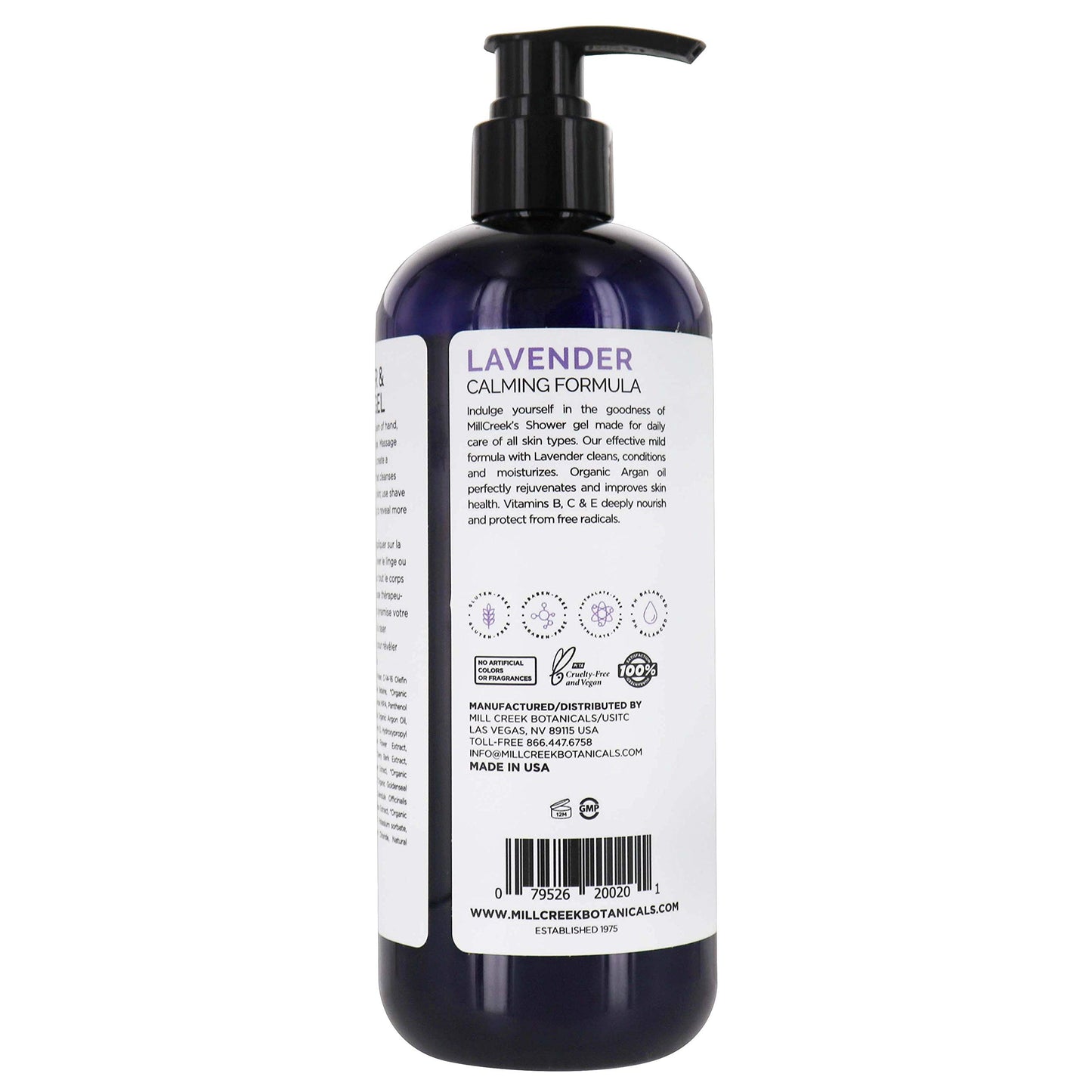 Mill Creek Lavender 2-In-1 Shower & Shave Gel, Parabens Free, 14 Fluid Ounces (Pack Of 3)