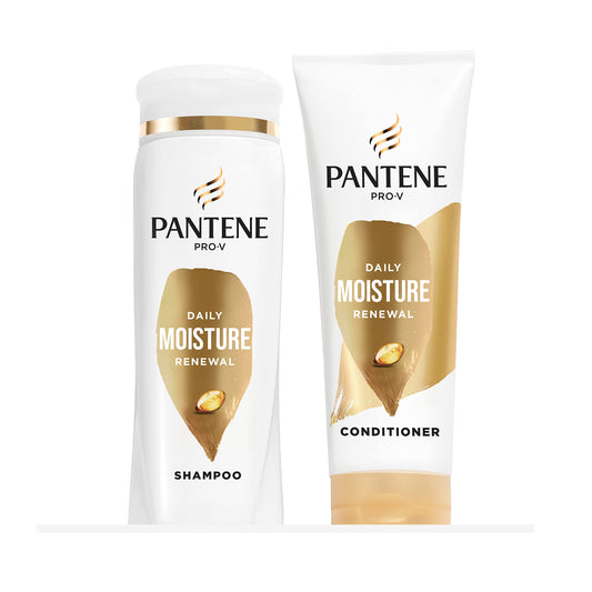 Pantene PRO-V Daily Moisture Renewal Dual Pack Shampoo + Conditioner, 12 oz Shampoo/10.4 oz Conditioner