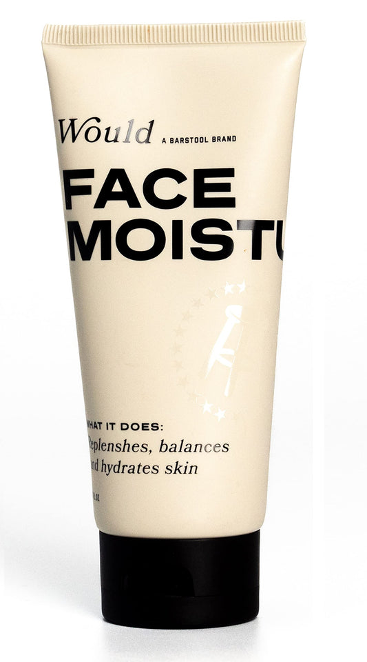 Would Facial Moisturizer for Dry Skin by Barstool Sports, 3 fl. oz, Deep Moisturizing Face Hydration, Nourishing Anti-Aging Skincare Support, Clean