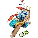 Hot Wheels Toy Car Track Set, Color Shifters Sharkport Showdown, 1:64 Scale Car with Repeat Color-Change Feature (Amazon Exclusive)