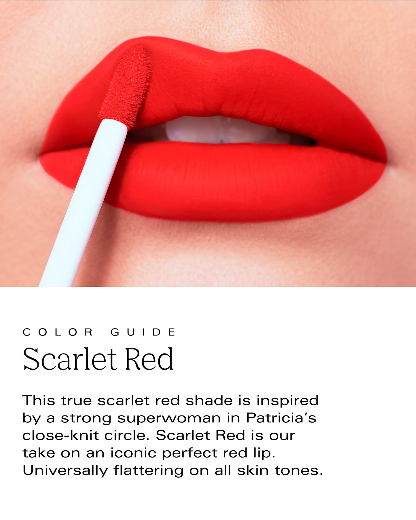 PDL Cosmetics Bold Aspirations Liquid Lipstick (Scarlett Red) | Highly Pigmented Smooth Matte Finish | Red Tone | Long Lasting, Non-Transfer