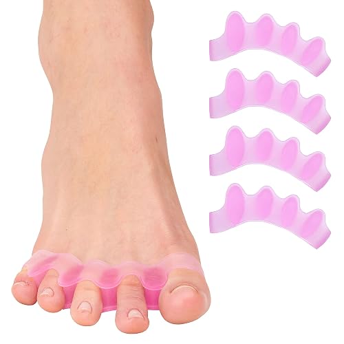 ZenToes Silicone Toe Spacers and Separators for Correct Toe Alignment, Bunion Relief, Hammertoe Straightener, Gel Orthopedic Corrector - 2 Pairs Beauty & Personal Care ZenToes