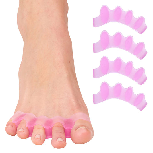 ZenToes Silicone Toe Spacers and Separators for Correct Toe Alignment, Bunion Relief, Hammertoe Straightener, Gel Orthopedic Corrector - 2 Pairs Beauty & Personal Care ZenToes
