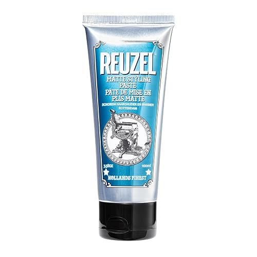 REUZEL Matte Styling Paste, Weightless, Pliable Medium All Day Hold, Adds Fullness and Texture, Matte Finish, Subtle Sugary Rum Scent, For All Hair