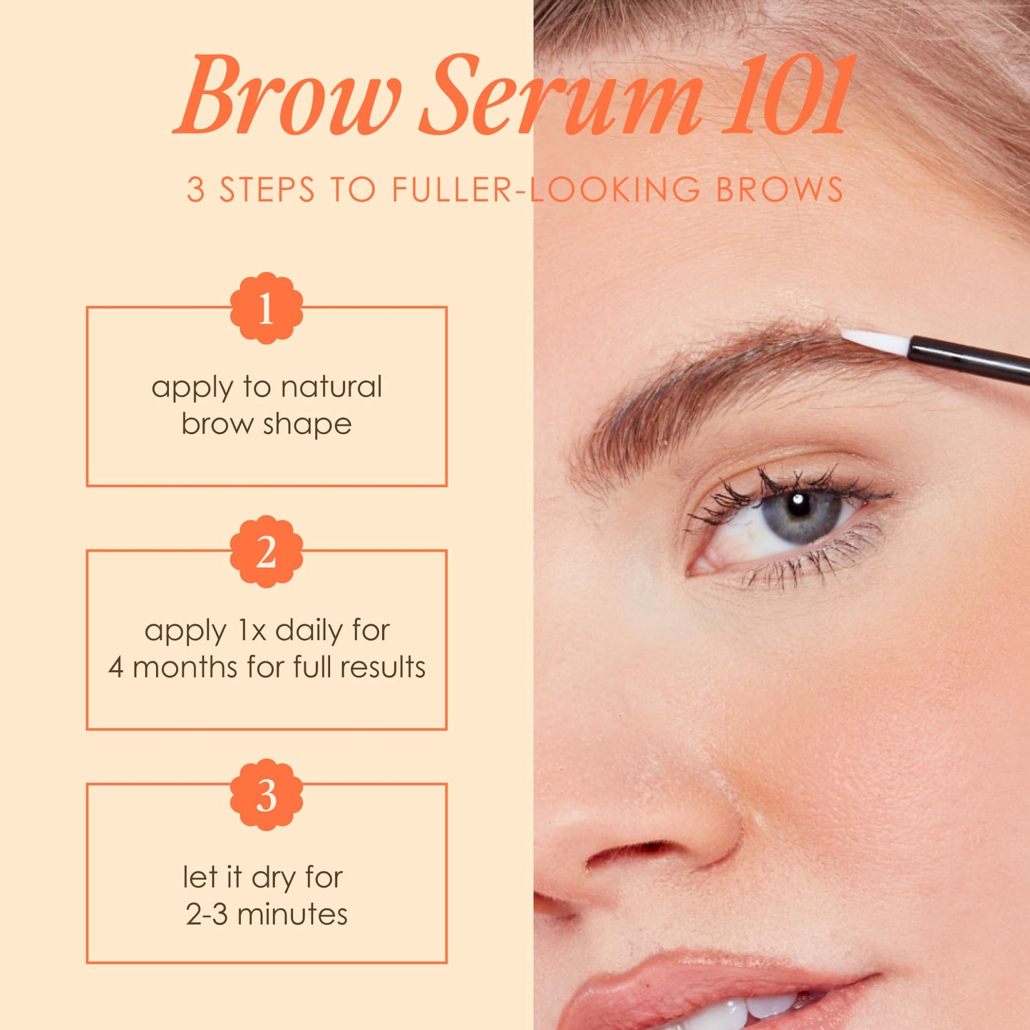 Grande Cosmetics GrandeBROW Brow Enhancing Serum for Fuller, Bolder, Looking Eyebrows - Brow Serum With Vitamins, Peptides, Antioxidants, Amino Acids Beauty and Personal Care Grande Cosmetics