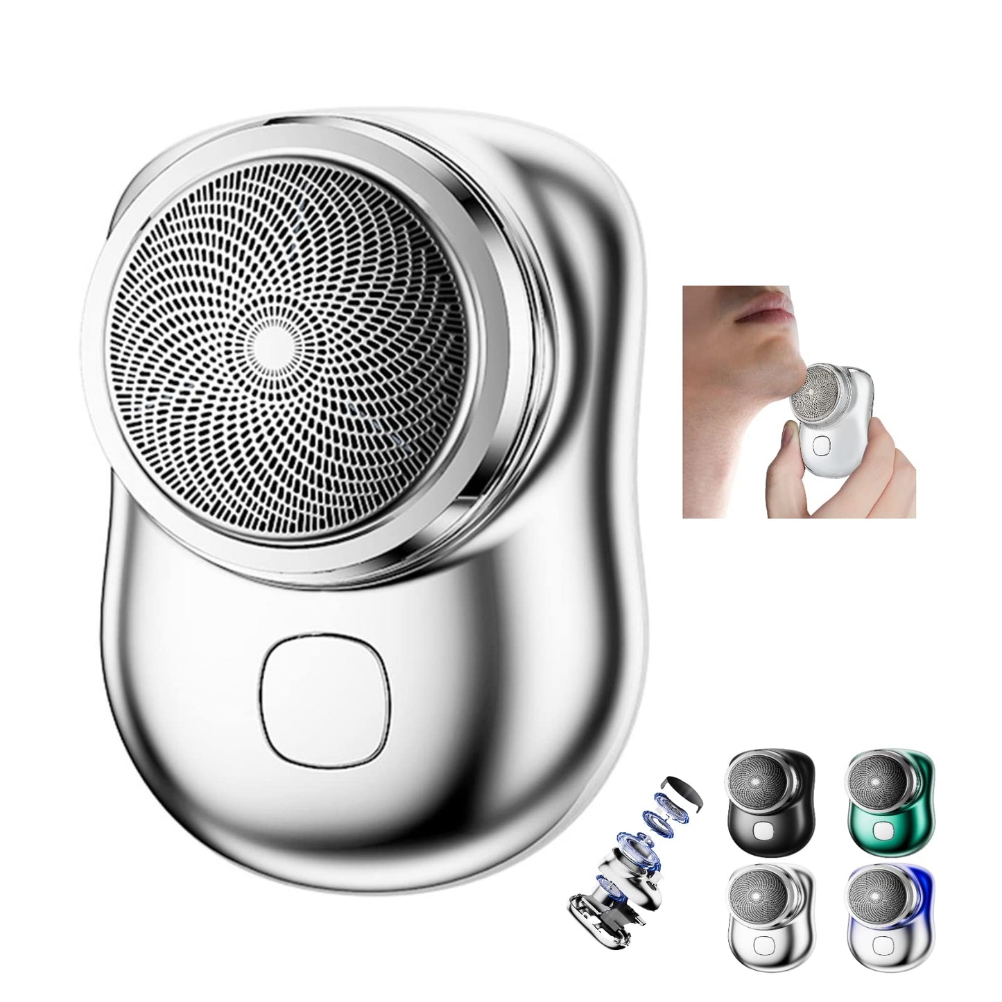 GYLCTOM Mini Shaver Portable Electric Shaver, 2023 New Pocket Shave, Magic USB Mini Razor for Men, Rechargeable Travel Razors Men Shaving Face Beauty and Personal Care GYLCTOM