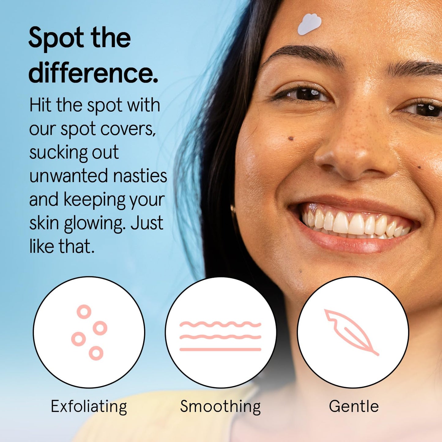 grace & stella Award Winning Pore Strip - Pimple Patches for Face - Hydrocolloid Acne Patches - Absorbs Zits, Reduces Redness - Cute Patches
