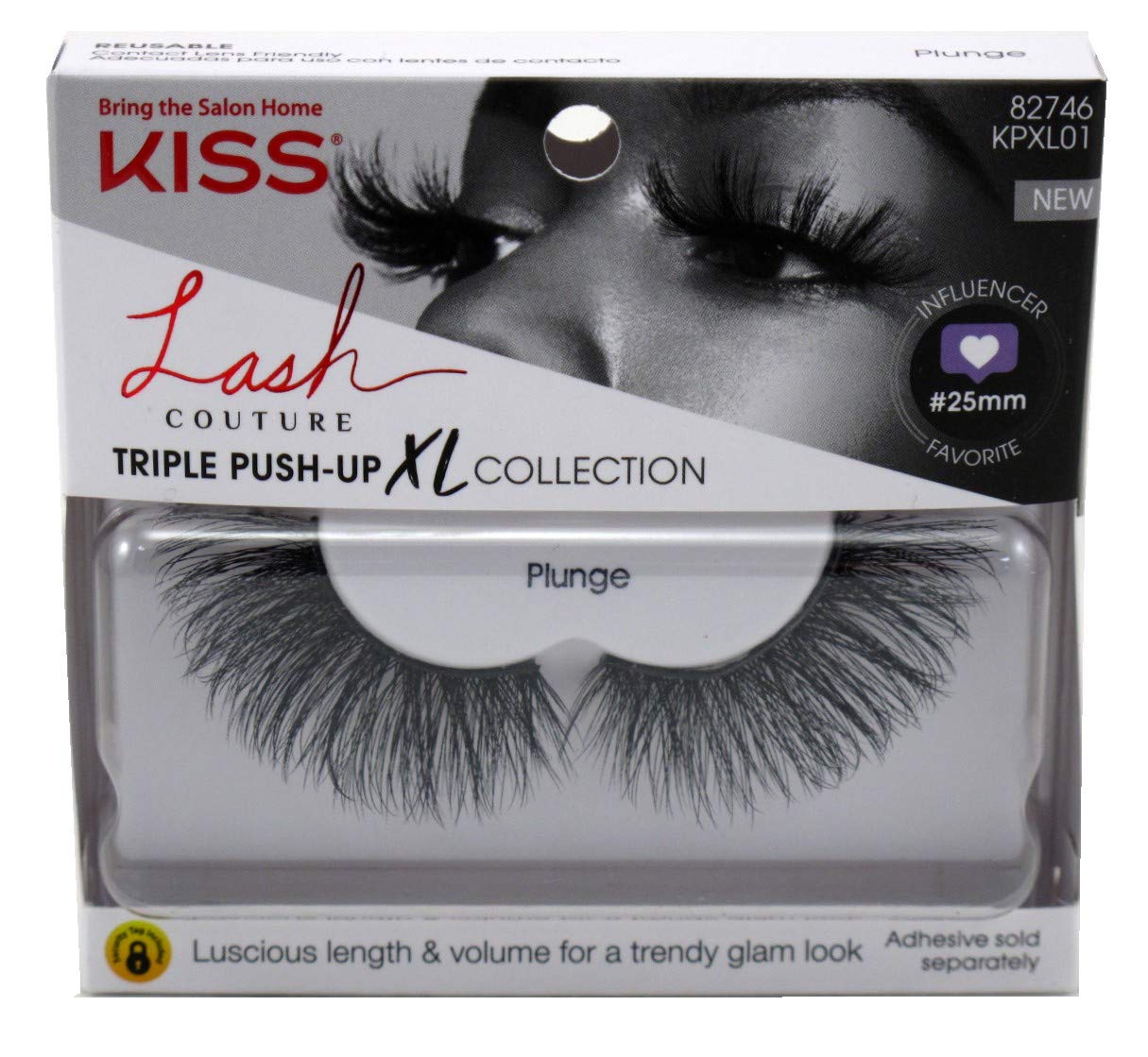 Kiss Lash Couture Triple Push- Up Xl Plunge (Pack of 3)