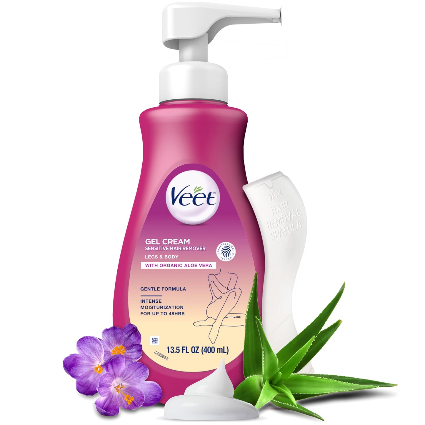 Veet Sensitive Skin Hair Removal Cream For Women, Painless Bikini Hair Removal Gel, Dermatologically Tested Depilatory Cream For Bikini Line, Legs Beauty and Personal Care Veet
