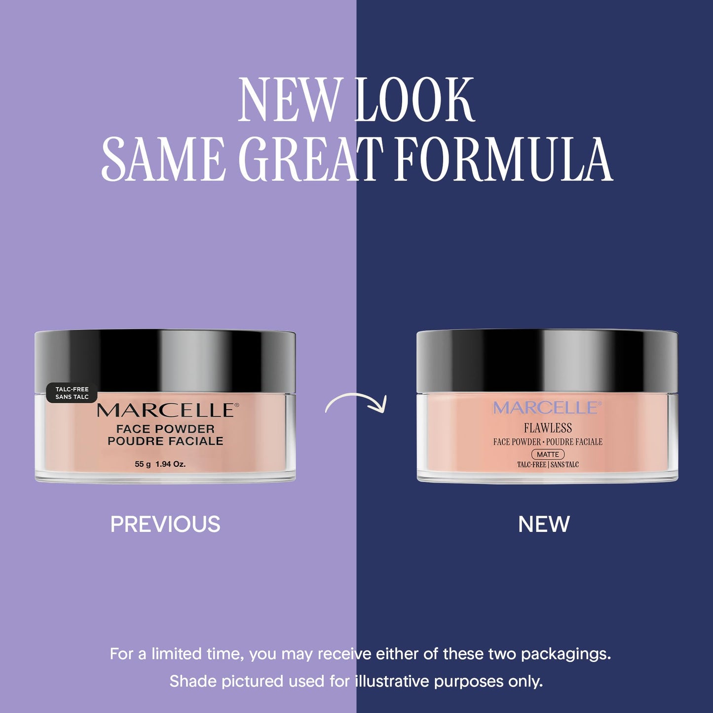 Marcelle Loose Setting Face Powder, Medium Translucent, Talc-Free, Mattifying, Natural & Smooth Finish, Flawless Complexion, Long-Lasting