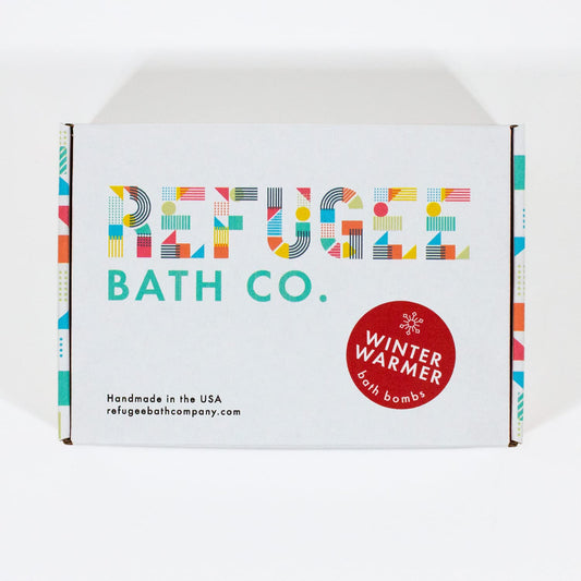 Refugee Bath Co. Variety Pack Bath Bombs, Winter Warmer Set, 2.5 oz, Support Refugee Employment in The USA
