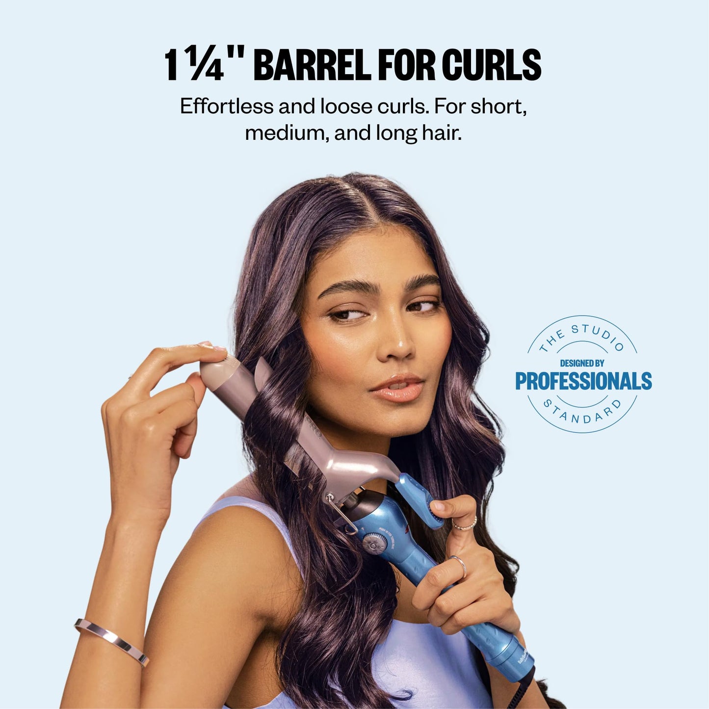 BaBylissPRO Nano Titanium Spring Curling Iron, 1.25" Professional Spring Hair Curler for Long Lasting Curls & All Hair Types Beauty and Personal Care BaBylissPRO