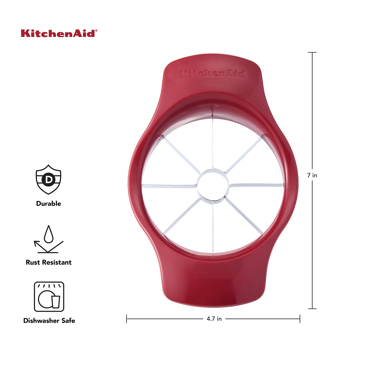 KitchenAid Classic Fruit Slicer, One Size, Red